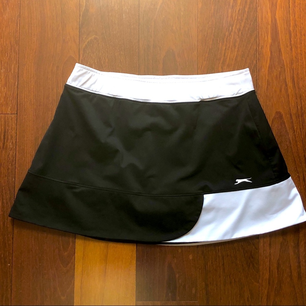 Slazenger Tennis Golf Skirt Black White Size Large